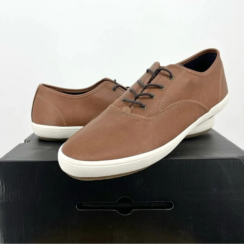 Aldo Abiradia R Casual Sneakers Brown Size 13 Lace Up Low Top New In Box